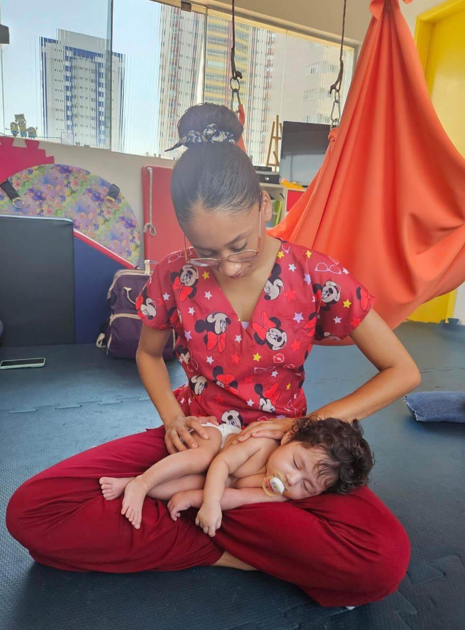 Atendimento de fisioterapia pediátrica